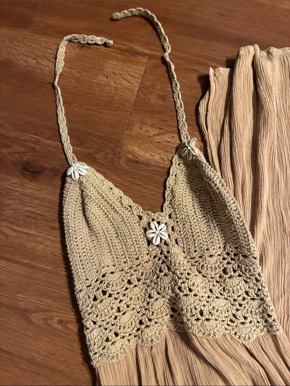 Sand Halter Shell Dress - Picture 7 of 8